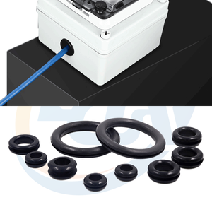 Xtlcmf tùy chỉnh không thấm nước đen Silicone cao su Grommet EPDM NBR FKM dây bảo vệ vòng công nghiệp cao su Grommet con dấu cho ngành công nghiệp - Product Image 5