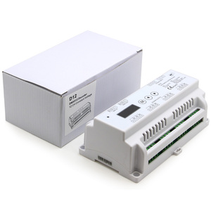 D12 DC5-24V 5A 12CH RGBW DMX512 Din Schiene DMX 512 Decoder Konsole DMX Controller