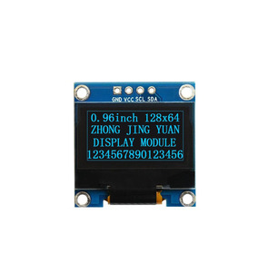 Integrated Circuit 0.96 inch OLED <strong>display</strong> 12864 <strong>LCD</strong> screen module IIC port ssd1306 <strong>MCU</strong> oled12864 blue solder pin - Product Image 1