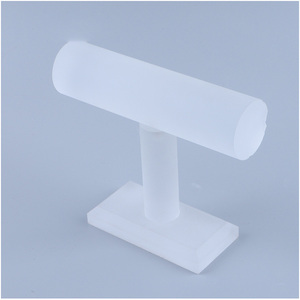 Frosted <span class=keywords><strong>Bangle</strong></span> Rack hiển thị T-Bar đồ trang sức chủ với tùy chỉnh OEM/ODM in logo dongguan <span class=keywords><strong>Acrylic</strong></span> xem & <span class=keywords><strong>Bangle</strong></span> đứng hiển thị - Product Image 4