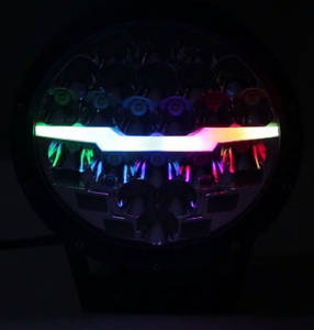 ไฟหน้า Led 220W 8.6นิ้ว,ไฟ Led RGB แบบไหล DRL โคมไฟรถยนต์ไฟ Led แบบกำหนดเองไฟขับรถสำหรับ Jeep Wrangler - Product Image 3