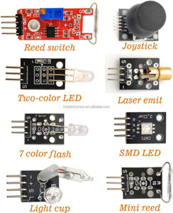 Componentes electrónicos 38 en 1 Kit de módulo de sensor Módulo de interruptor Reed Módulo de relé para Arduino Raspberry Pi Project