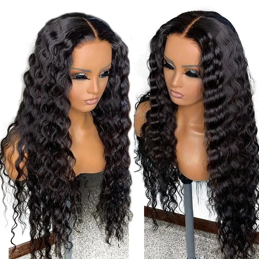 Vente en gros pré-plumé HD Transparent Lace Front Wig 100% cheveux humains vierges, 360 Lace Frontal Wig,13x6 Full Lace perruques de cheveux humains
