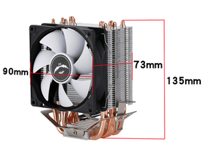 QiuzAim 6 Heat Pipe CPU Cooler RGB Air <strong>Heatsink</strong> 3-Pin 4-Pin Fan 12V Compatible Intel LGA E5 2011 X79 X99 X299 AMD Processors - Product Image 6