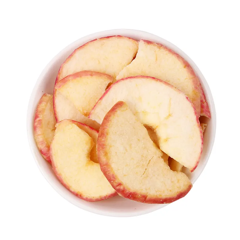 ราคาโรงงานขายส่งคุณภาพสูงกรอบ VF แอปเปิ้ลชิ้นแอปเปิ้ลผลไม้แห้งขนม