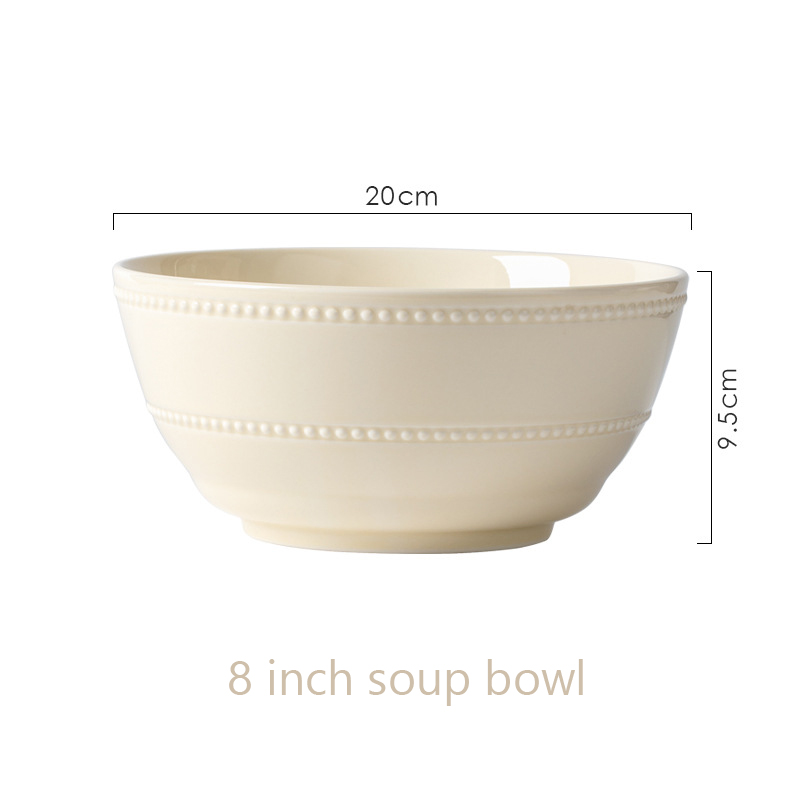 Bol de soupe de 8 pouces
