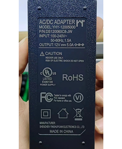 Transformador de potencia conmutada ul, 12 voltios, 5 amperios, 60 vatios, 220v, entrada de CA a 12v, salida de 12v, 5a, 60 w, fuente de alimentación de CC