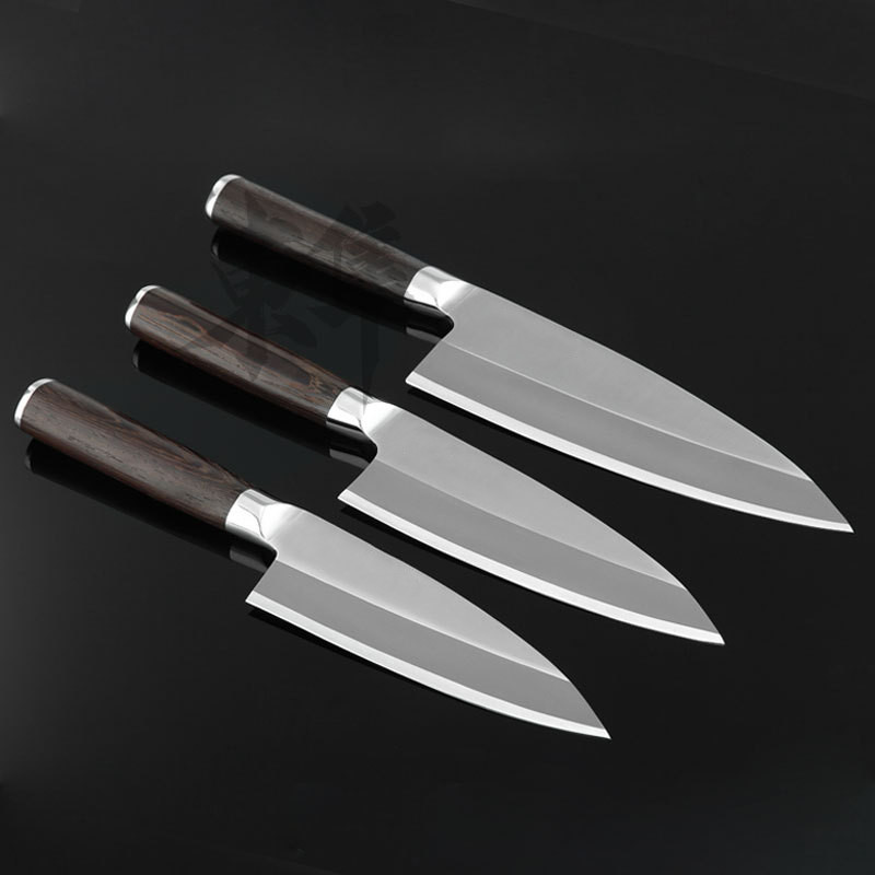 Ensemble de couteau de chef en argent