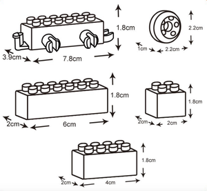 140 Uds DIY bloques de construcción clásicos juguete educativo plástico ABS para niños Unisex para 2-4 años y 5-7 años - Product Image 5