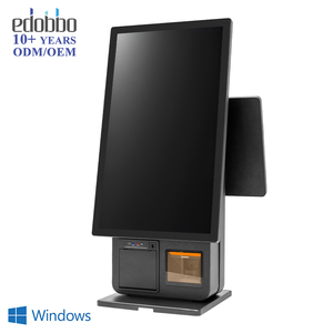 23.8インチブラックデスクトップキオスクストア印刷機付きスキャナープリンターPos PC Windows Posバーコードリーダー-SDK機能 - Product Image 1