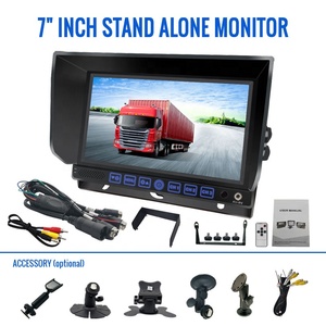 Monitor de pantalla LCD TFT con tecla táctil portátil de 7 pulgadas con GPS y función estéreo Cámara de respaldo digital USB para camiones 1 año de garantía - Product Image 5