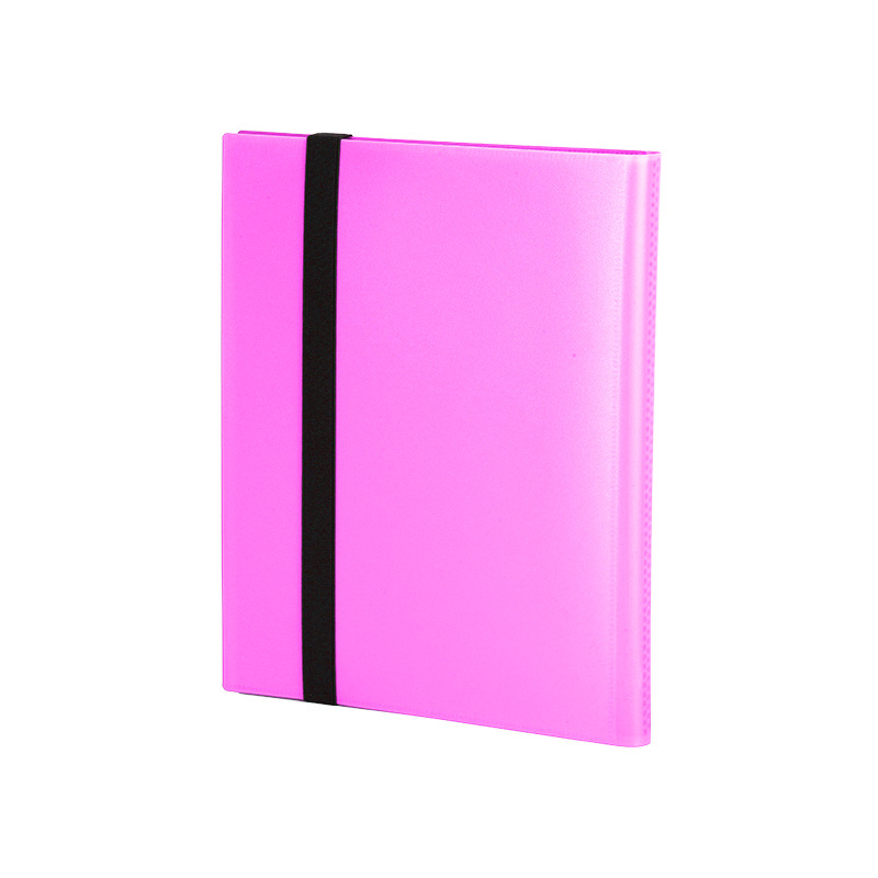 T116 pink 9-grid rubber band album