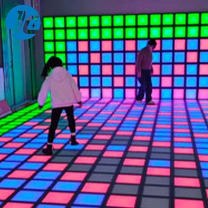 أرضية رقص داخلية <span class=keywords><strong>LED</strong></span> RGB <span class=keywords><strong>Pixel</strong></span> تفاعلية تعمل بالشبكة الضخمة/ألعاب أرضية رقص بكسل - Product Image 1