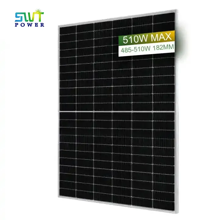 Güneş hücre paneli 182mm 132 hücreleri 485w 490w ticari Mono akıllı stok güneş panelleri ev için