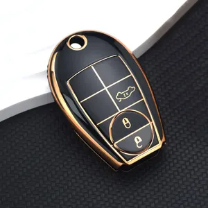 TPU Car <strong>Key</strong> Cover Case Auto Shell Fob for Dodge Challenger Charger Magnum <strong>Journey</strong> Ram Jeep Commander Grand Cherokee Chrysler 300 - Product Image 1