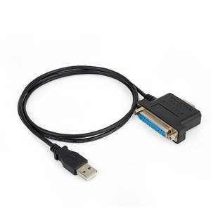 USB 2.0ประเภท A ชาย DB25ขาชายและ DB9ขาหญิงอนุกรม RS232แปลง Null สายโมเด็ม - Product Image 1