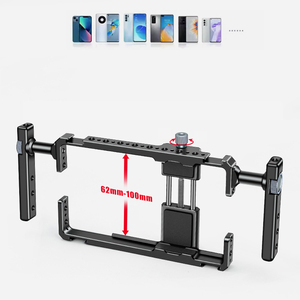 Smartphone Video Rig <strong>Kit</strong> with Handles, Handheld <strong>Filmmaking</strong> Vlogging Case Universal Phone Cage for iPhone Android - Product Image 4