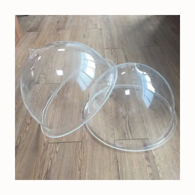 Large clear acrylic vacuum forming plastic dome cover custom plastic products