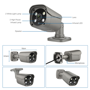 Techage-cámara Ip 4K Hd de 1080P, sistema de seguridad Cctv con visión nocturna a Color, 8 canales, Poe, para interior y exterior - Product Image 6