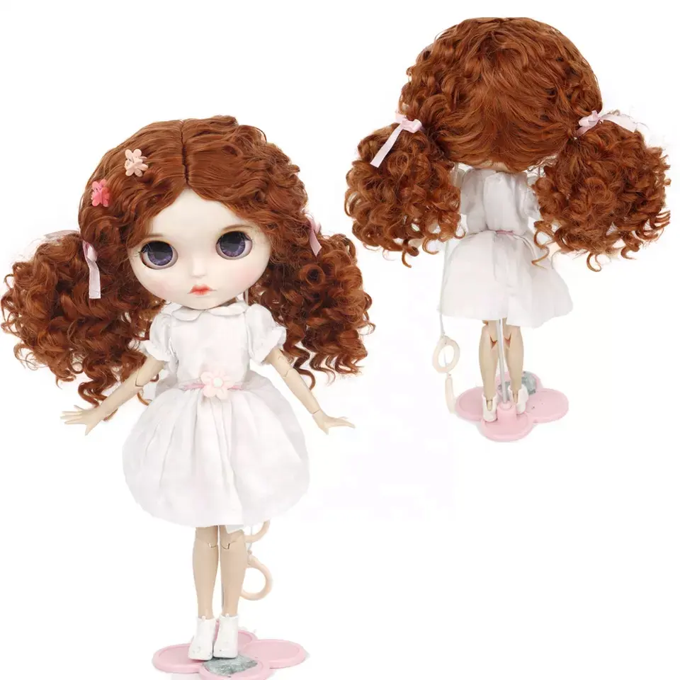 Blythes-Peluca de cabello de muñeca, accesorios para muñecas, 25cm, tamaño de muñeca, a precio de fábrica, venta al por mayor