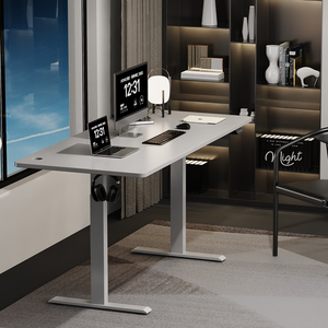 Soporte para ordenador de oficina, marco de escritorio, ancho de haz y altura, estación de trabajo eléctrica ajustable, Base de mesa de PC para juegos, patas de Metal - Product Image 3