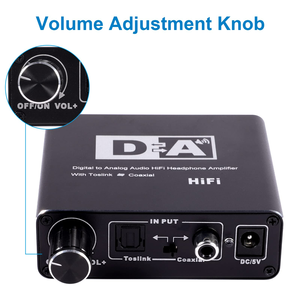 Convertidor de audio coaxial óptico digital a analógico SY SPIDF3.5mm Digital actualizado a A con control de volumen - Product Image 2