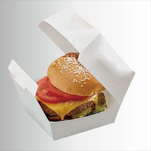 JIAHE Hamburger ambalaj kutusu beyaz kağıt kapaklı almak için konteyner kutusu kağıt yemek imtiyaz standı büfe yiyeceği kamyon - Product Image 1