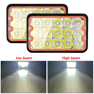 45w led çalışma ampulü 5x7 led 5 inç led far 24v yüksek düşük işın spot ekskavatör kamyon traktör çalışma ışığı sis sürüş lambası - Product Image 2