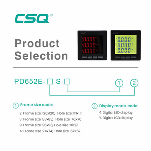 Battery Switching <strong>Input</strong>/<strong>RS485</strong>/ Relay <strong>Output</strong> Multi-function Meter AC 380V CE Digital Three Phase Multifunctional Meter Supplier - Product Image 5