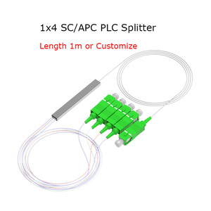 SC/APCコネクタ付き8 * 0.9mmPLCスプリッター光ファイバーFTTHネットワークPOE WiFi LCおよびUPCポリッシュネットワークおよびPoWに使用 - Product Image 3