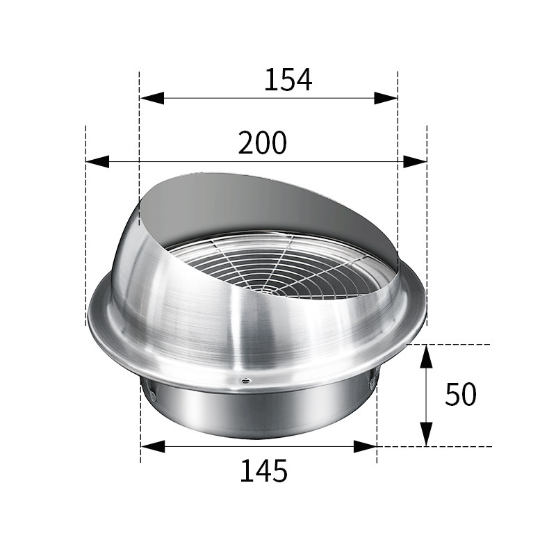Tuyau dur en PVC 160 avec ouverture de 150 mm