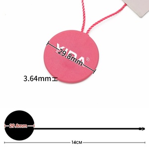 Embossed Logo Hangtag <strong>String</strong> Plastic Hang <strong>Tags</strong> Seal <strong>Strings</strong> <strong>Custom</strong> Hang <strong>Tag</strong> Seal Rope - Product Image 4