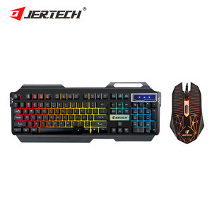 JERTECH KM950 con cable Rainbow Backlight PC Custom Español Mouse Keyboard Set LED Gamer Computer Gaming Keyboard and Mouse Combo - Product Image 3