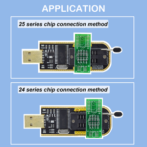 DIYmall CH341A 24 EEPROM-Flash-BIOS-USB-Programmier modul der Serie 25 SOIC8 SOP8-Testclip für EEPROM 93CXX/25CXX /24CXX - Product Image 2