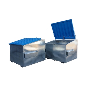 240升镀锌金属垃圾桶商用 - Product Image 4
