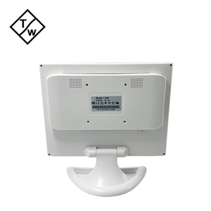 Monitor de escritorio LCD blanco y negro de 15 pulgadas Entrada HD VGA Resolución 1024*768 Reemplazo de computadora de la serie empresarial Altavoz de 4:3 aspectos - Product Image 2