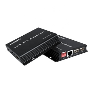 通过网络交换机通过IP Rj45 cat6电缆300M HDMI USB KVM以太网扩展器，用于PS4摄像机电脑到电视监视器 - Product Image 1