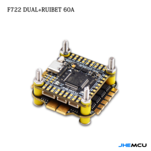 JHEMCU F7 стек F722 двойной контроллер полета с RuiBet 60A ESC для RC FPV Фристайл Дрон 3-6S 30,5*30,5 мм