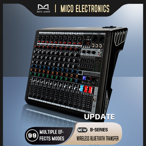 MICO ses 4/6/8/10/12/16 kanal mini dijital DJ ses mikseri fader yankı etkisi ile PC için 48V kayıt bandı karıştırma - Product Image 2