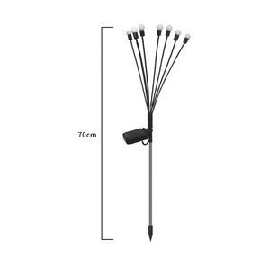 Toptan su geçirmez LED güneş enerjili bahçe ışığı 6/7/8/9/10/11 kafaları havai fişek Starburst lamba veranda IP65 güneş yolu işık - Product Image 1