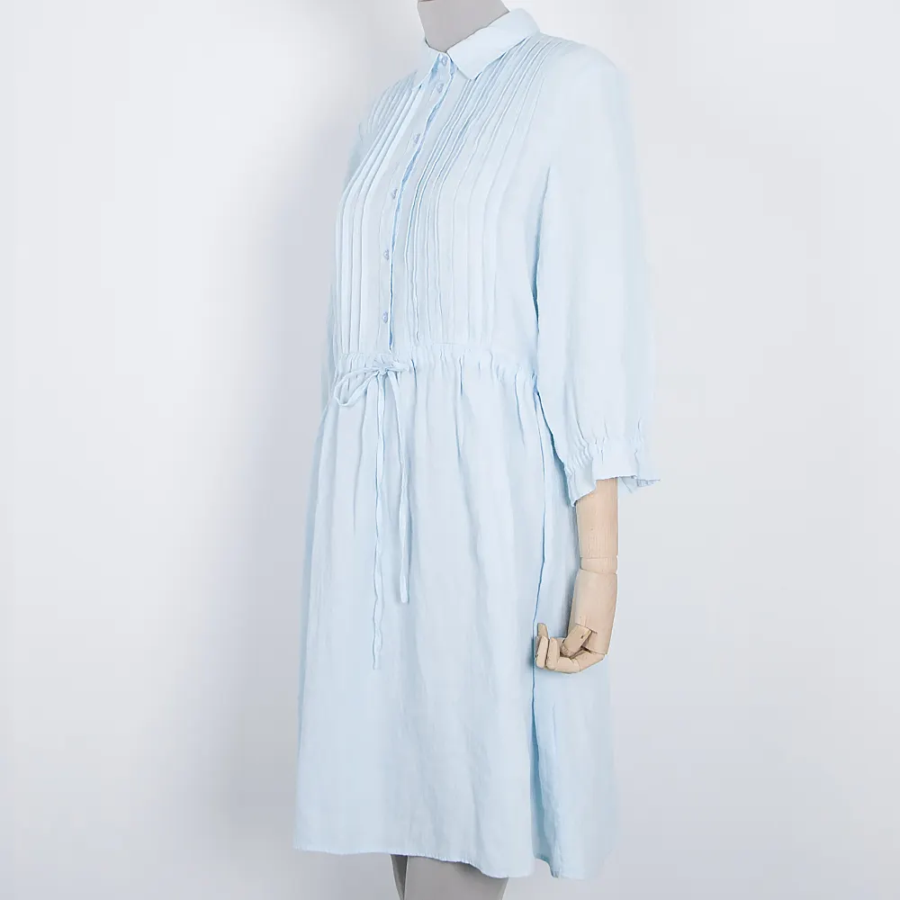 XingNuoファクトリーカスタムホットセール女性衣服染めオーガニックピュアコットンホルターロングドレスリネン