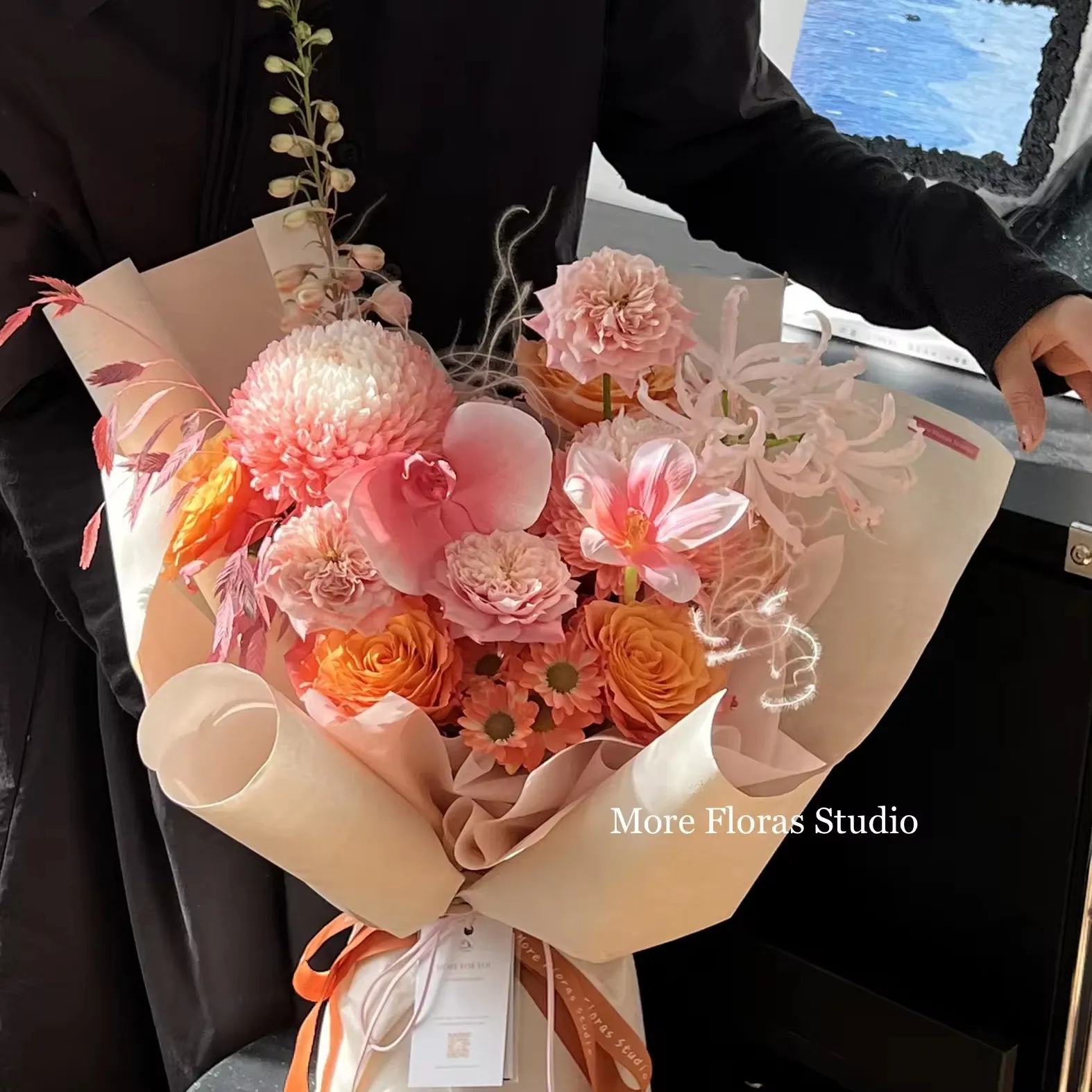 バレンタインデーシリーズブロンズ金箔紙風化紙秋冬花包装花束素材花アートフラワー