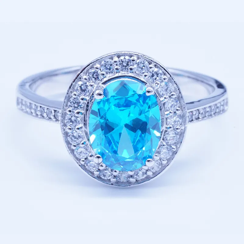 Commercio all'ingrosso della cina costume jewely 925 sterling silver 18k anelli di diamanti finti