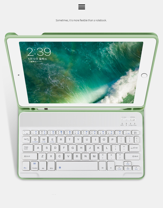 แป้นพิมพ์ผู้ถือดินสอสำหรับApple iPad Pro Air MINI 1 2 3 4 5 10.2 10.5 11 12.9