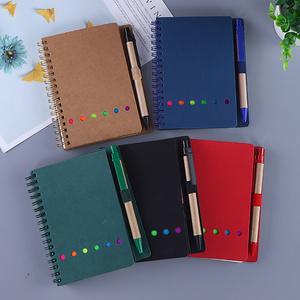 Hot Selling <strong>Note</strong> Pads and Pen Set Multi Color <strong>Memo</strong> Pads Kraft <strong>Notebook</strong> With Colored Index Tabs Sticky <strong>Notes</strong> for Students