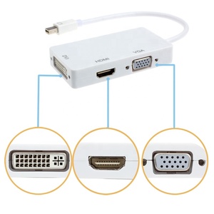 Adaptador 3 en 1 Mini DP a HDMI VGA DVI, convertidor Universal de Mini Displayport a HDMI/VGA/DVI - Product Image 2