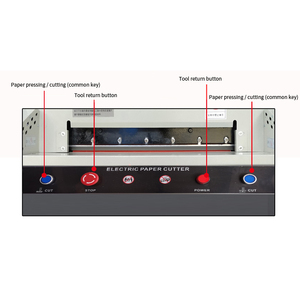 A3 450v + elektrikli giyotin kağıt kesici kağıt kesme makinesi 450 elektrik kağıt kesici makinesi - Product Image 5
