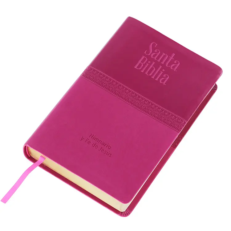 Santa Biblia Reina Valera 1960 Kinh Thánh Dịch Vụ In Ấn Tùy Chỉnh PU Da Tây Ban Nha Kinh Thánh Với Vàng Cạnh