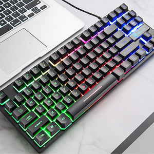 符合人体工程学的机械手感有线游戏键盘，带浮动和防托管键 - Product Image 2