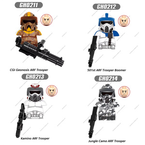 XINH SW Personajes de la película Clone Trooper ARC Commander Space Wars Mini Figuras DE ACCIÓN Bloques de construcción Juguete para niños